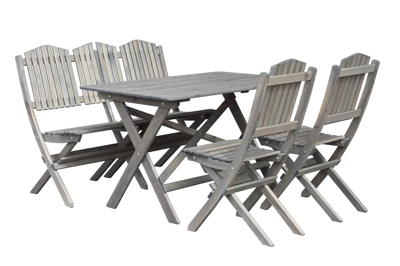 Delpino Sofagruppe - Grå - Hagemøbler - Hagegruppe - Spisegrupper hage