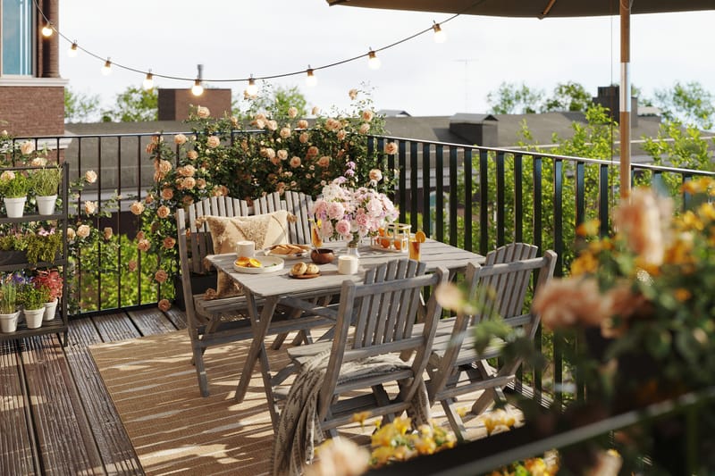 Delpino Sofagruppe - Grå - Hagemøbler - Hagegruppe - Spisegrupper hage