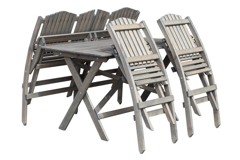 Delpino Sofagruppe - Grå - Hagemøbler - Loungemøbler - Lounge sofa