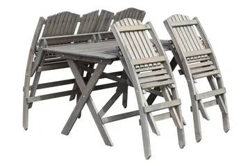 Delpino Sofagruppe - Grå - Hagemøbler - Hagegruppe - Spisegrupper hage