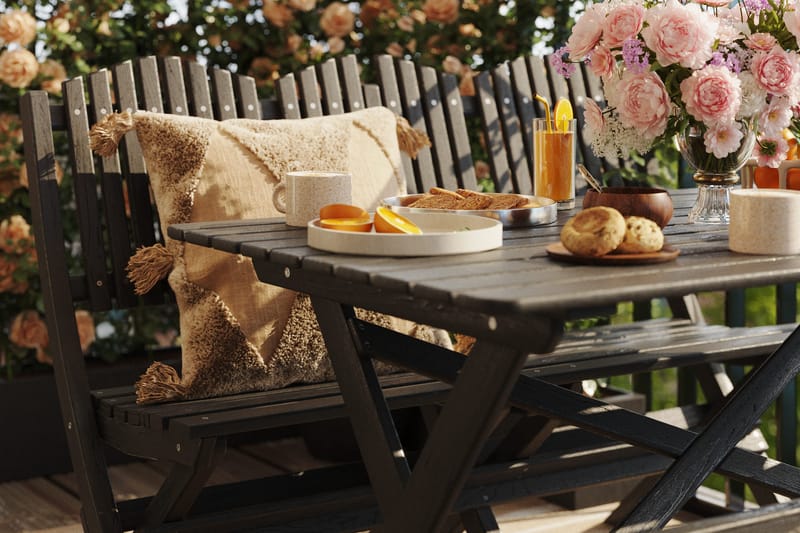 Delpino Sofagruppe - Kaffesvart - Hagemøbler - Hagegruppe - Spisegrupper hage