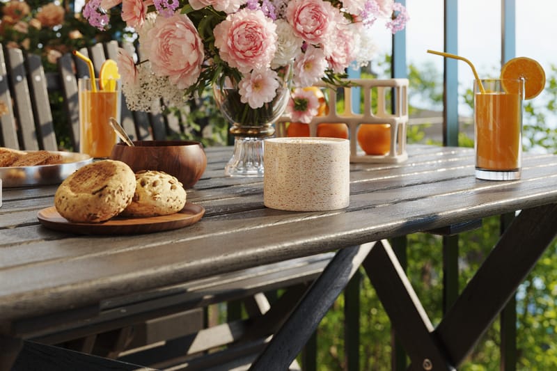 Delpino Sofagruppe - Kaffesvart - Hagemøbler - Hagegruppe - Spisegrupper hage