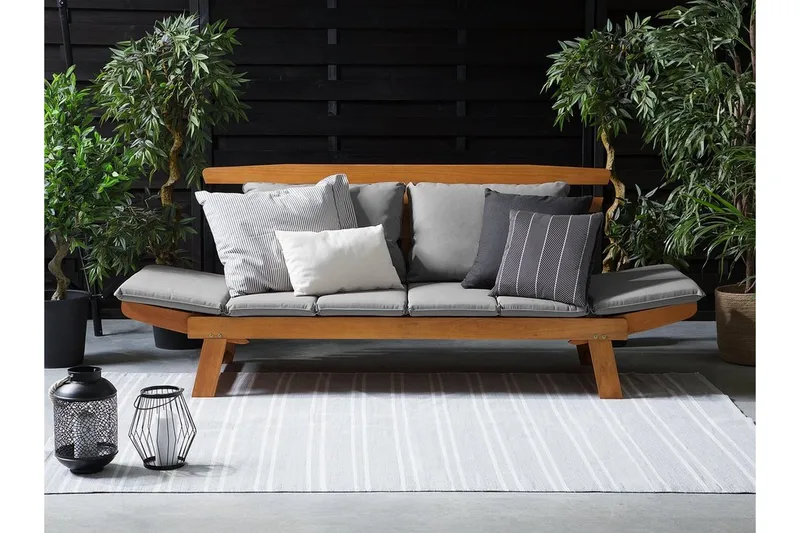 Digloria Hagesofa - Tre/Natur - Hagemøbler - Loungemøbler - Lounge sofa