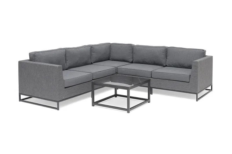 Hillerstorp Adelshamn hjørnesofa utendørs - Grå - Hage - Utemiljø - Veranda & terrasse - Verandamøbler