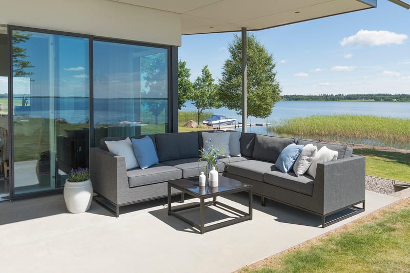 Hillerstorp Adelshamn hjørnesofa utendørs - Grå - Hage - Utemiljø - Veranda & terrasse - Verandamøbler