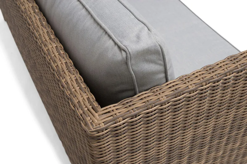 Hillerstorp Fyrsnäs 3-Seters Sofa - Grå|Brun - Hagemøbler - Loungemøbler - Lounge sofa