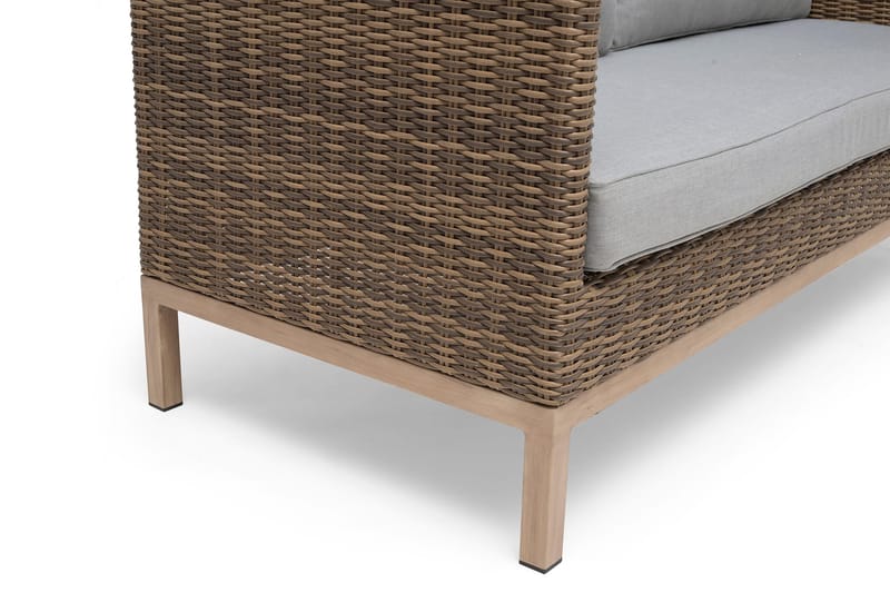 Hillerstorp Fyrsnäs 3-Seters Sofa - Grå|Brun - Hagemøbler - Loungemøbler - Lounge sofa
