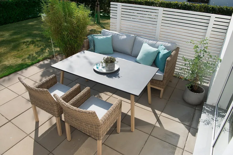 Hillerstorp Fyrsnäs 3-Seters Sofa - Grå|Brun - Hagemøbler - Loungemøbler - Lounge sofa