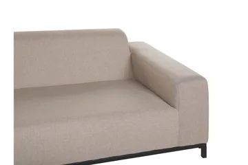 Hughen 3-seters Sofa - Beige / Svart - Hagemøbler - Loungemøbler - Lounge sofa