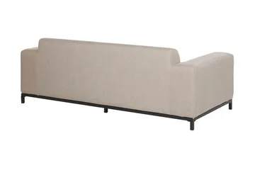 Hughen 3-seters Sofa - Beige / Svart - Hagemøbler - Loungemøbler - Lounge sofa