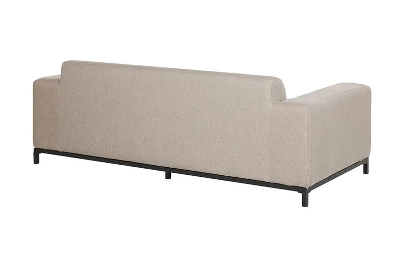 Hughen 3-seters Sofa - Beige / Svart - Hagemøbler - Loungemøbler - Lounge sofa