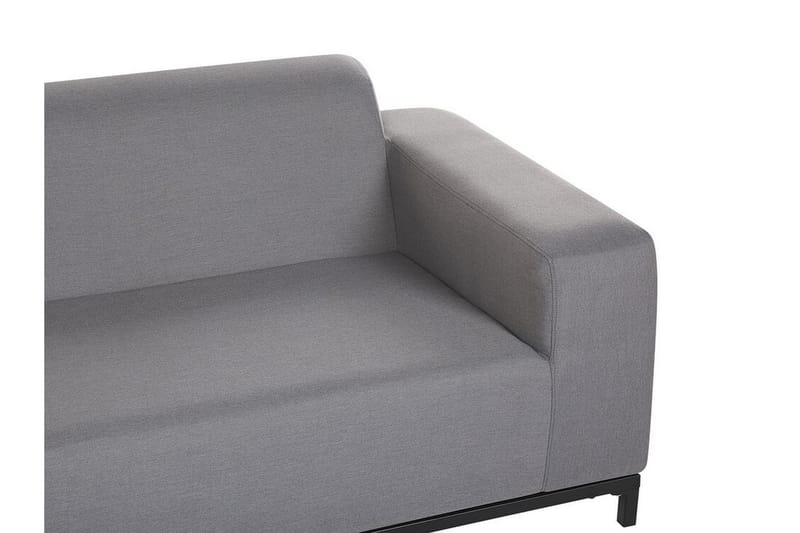 Hughen 3-seters Soffa - Grå/Svart - Lounge sofa - Utesofa