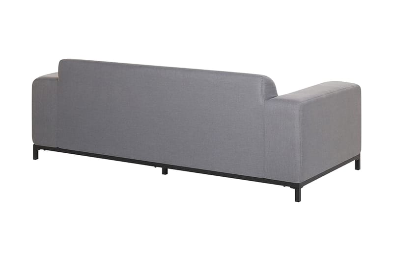 Hughen 3-seters Soffa - Grå/Svart - Lounge sofa - Utesofa