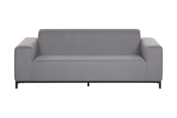 Hughen 3-seters Soffa - Grå/Svart - Hagemøbler - Loungemøbler - Lounge sofa
