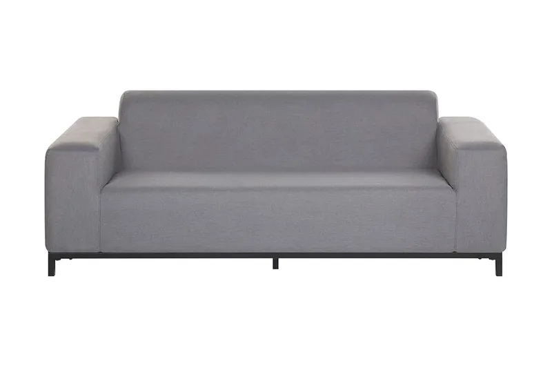 Hughen 3-seters Soffa - Grå/Svart - Hagemøbler - Loungemøbler - Lounge sofa