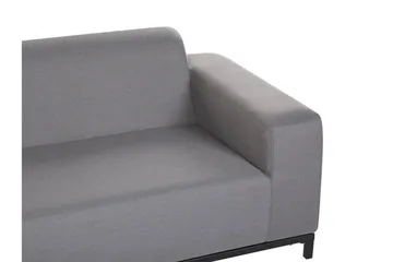 Hughen 3-seters Soffa - Grå/Svart - Hagemøbler - Loungemøbler - Lounge sofa