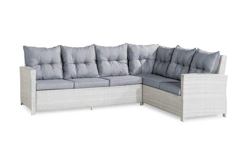 James Hjørnesofa Høyre - Hvit - Hagemøbler - Loungemøbler - Lounge sofa
