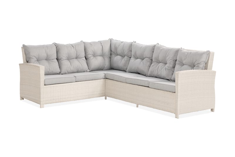 James Hjørnesofa Venstre - Hvit - Hagemøbler - Loungemøbler - Lounge sofa