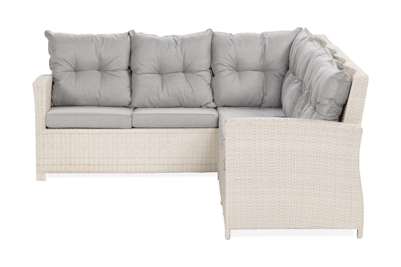 James Hjørnesofa Venstre - Hvit - Hagemøbler - Loungemøbler - Lounge sofa