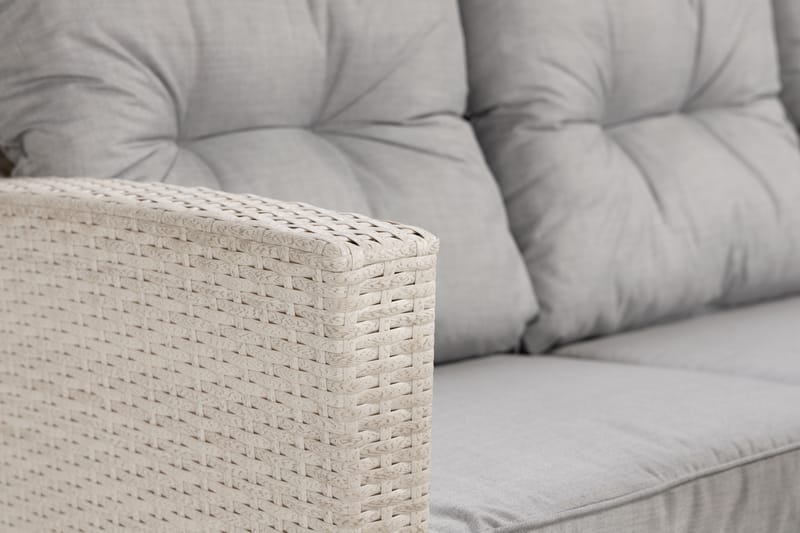 James Hjørnesofa Venstre - Hvit - Hagemøbler - Loungemøbler - Lounge sofa
