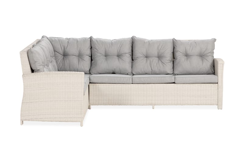 James Hjørnesofa Venstre - Hvit - Hagemøbler - Loungemøbler - Lounge sofa
