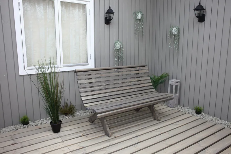 Norvald Benk - Grå - Hagemøbler - Loungemøbler - Lounge sofa