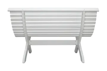 Norvald Hagebenk 140 cm - Hvit - Hagemøbler - Utesofa - Benker