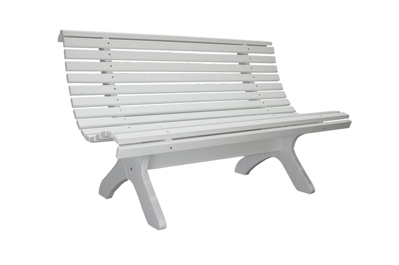 Norvald Hagebenk 140 cm - Hvit - Hagemøbler - Loungemøbler - Lounge sofa