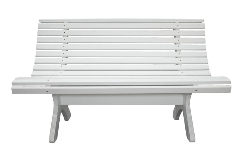 Norvald Hagebenk 140 cm - Hvit - Hagemøbler - Loungemøbler - Lounge sofa