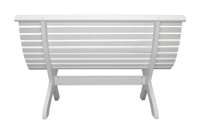 Norvald Hagebenk 140 cm - Hvit - Hagemøbler - Loungemøbler - Lounge sofa