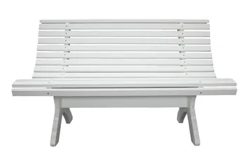 Norvald Hagebenk 140 cm - Hvit - Hagemøbler - Utesofa - Benker