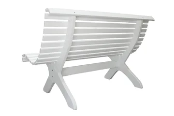 Norvald Hagebenk 140 cm - Hvit - Hagemøbler - Utesofa - Benker