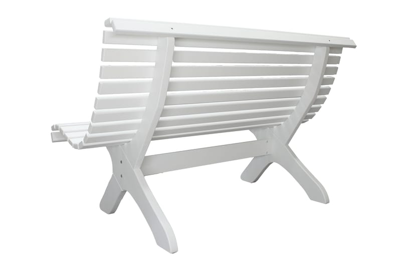 Norvald Hagebenk 140 cm - Hvit - Hagemøbler - Loungemøbler - Lounge sofa