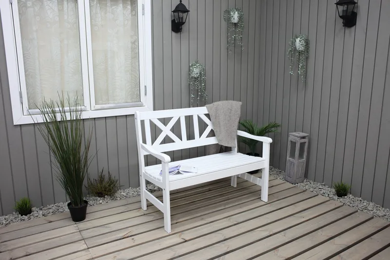 Olivo 2-seter Sofa - Hvit - Hagemøbler - Loungemøbler - Lounge sofa