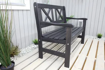 Olivo 2-seter Sofa - Kaffesvart - Hagemøbler - Loungemøbler - Lounge sofa