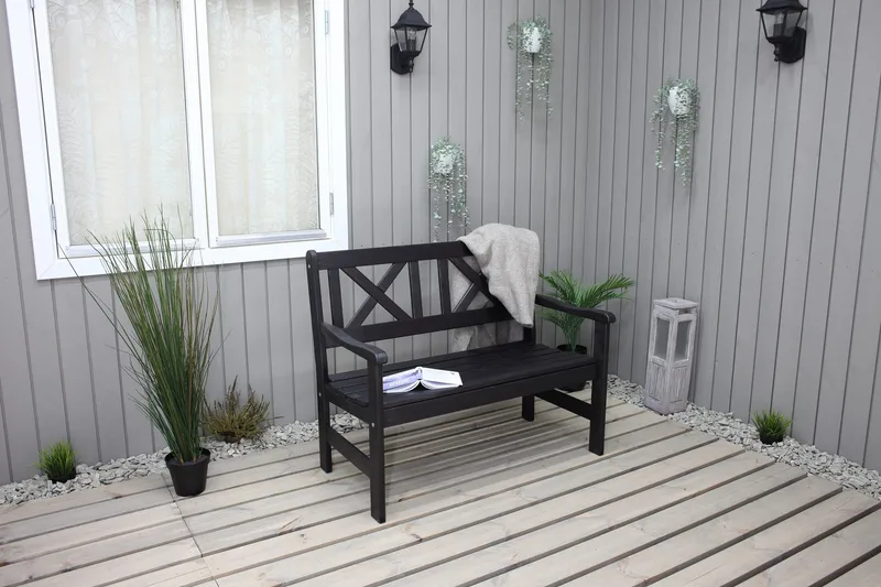 Olivo 2-seter Sofa - Kaffesvart - Hagemøbler - Loungemøbler - Lounge sofa