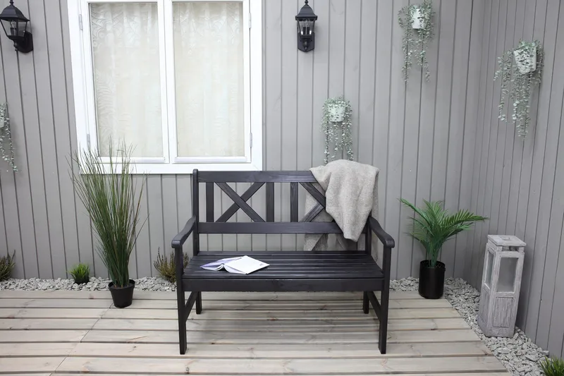 Olivo 2-seter Sofa - Kaffesvart - Hagemøbler - Loungemøbler - Lounge sofa