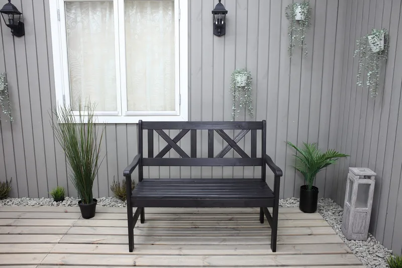 Olivo 2-seter Sofa - Kaffesvart - Hagemøbler - Loungemøbler - Lounge sofa