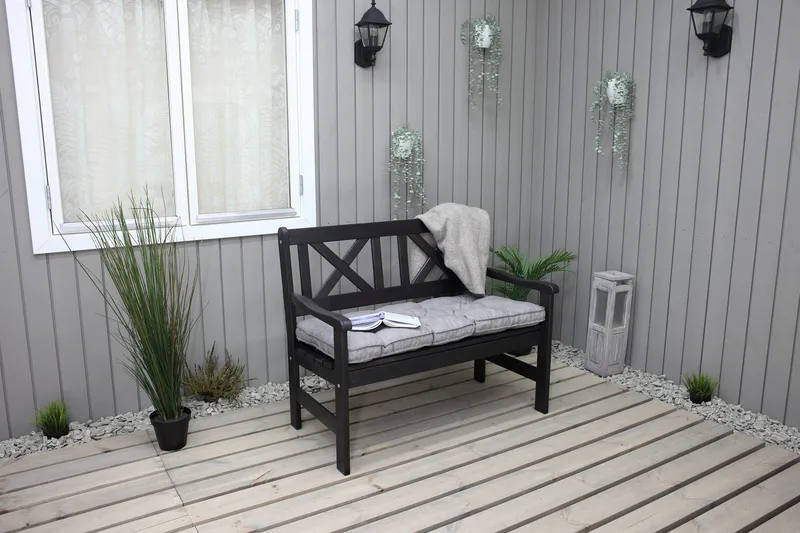 Olivo 2-seter Sofa - Kaffesvart - Hagemøbler - Loungemøbler - Lounge sofa