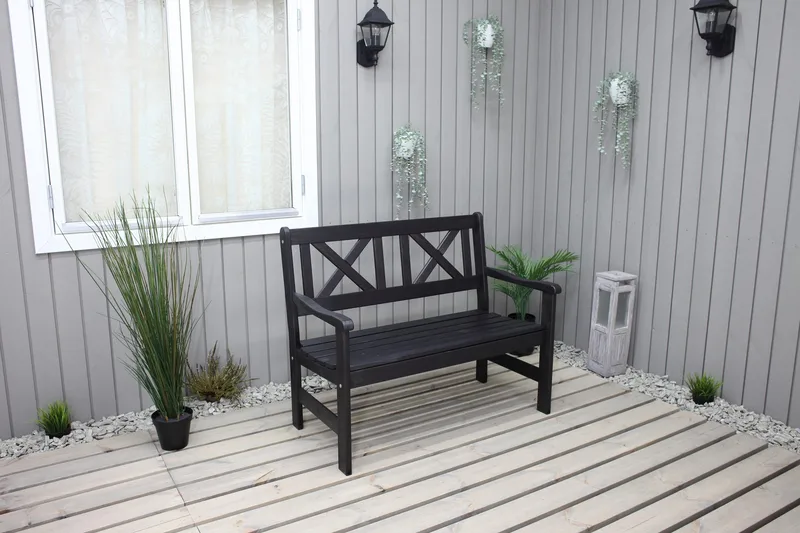 Olivo 2-seter Sofa - Kaffesvart - Hagemøbler - Loungemøbler - Lounge sofa