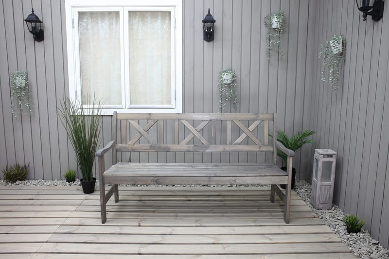 Olivo 3-seter Sofa - Grå - Hagemøbler - Loungemøbler - Lounge sofa