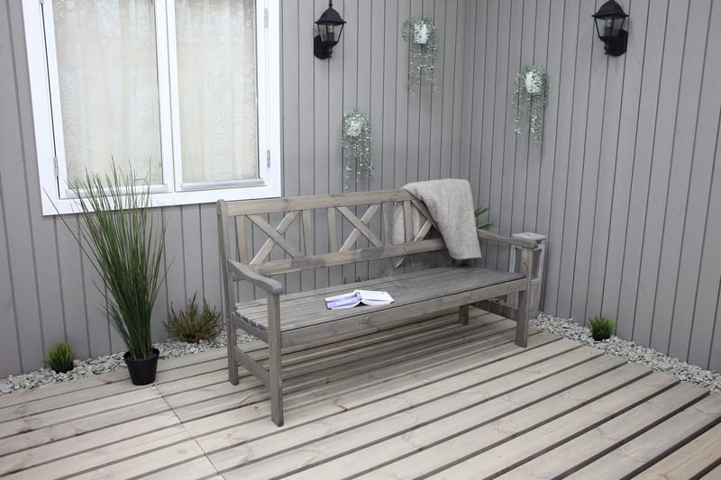 Olivo 3-seter Sofa - Grå - Hagemøbler - Loungemøbler - Lounge sofa