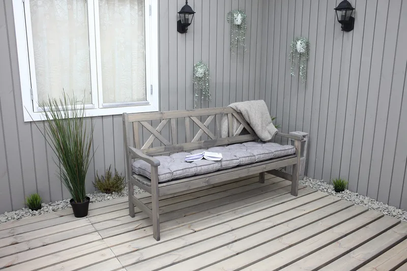 Olivo 3-seter Sofa - Grå - Hagemøbler - Loungemøbler - Lounge sofa