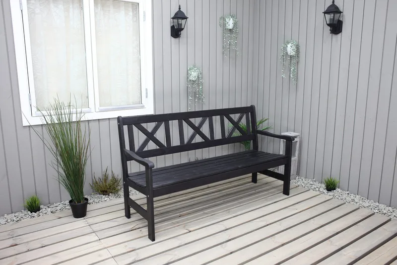 Olivo 3-seter Sofa - Kaffesvart - Hagemøbler - Loungemøbler - Lounge sofa