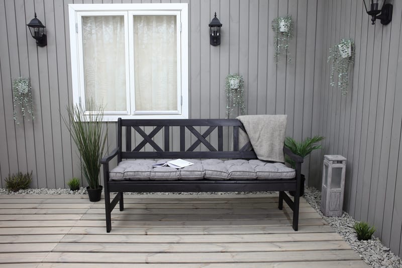 Olivo 3-seter Sofa - Kaffesvart - Hagemøbler - Loungemøbler - Lounge sofa