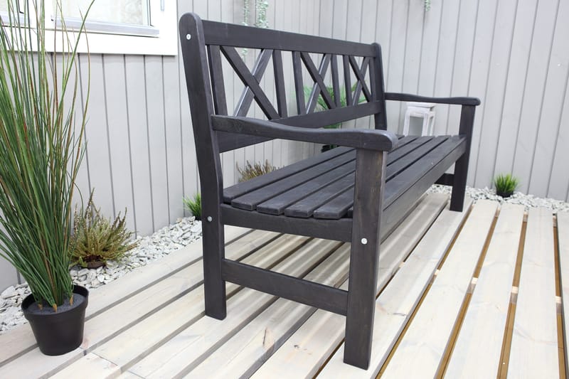 Olivo 3-seter Sofa - Kaffesvart - Hagemøbler - Loungemøbler - Lounge sofa