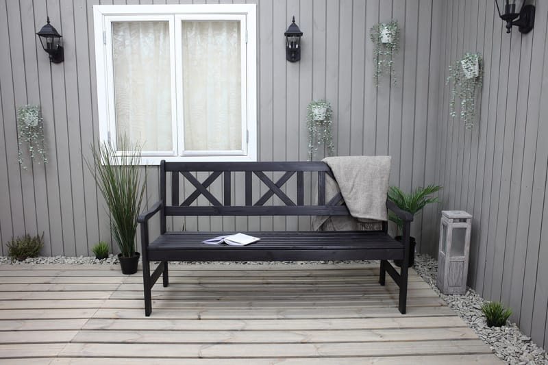 Olivo 3-seter Sofa - Kaffesvart - Hagemøbler - Loungemøbler - Lounge sofa