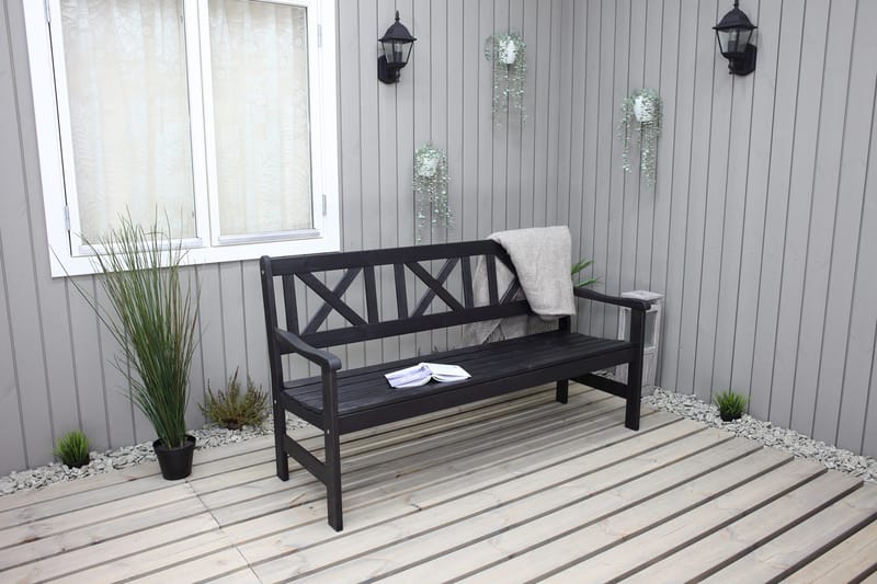 Olivo 3-seter Sofa - Kaffesvart - Hagemøbler - Loungemøbler - Lounge sofa