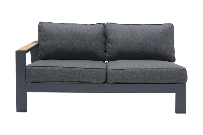 Palau 2-seter Sofa Høyre - Grå - Lounge sofa - Balkongsofaer - Utesofa