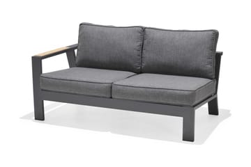 Palau 2-seter Sofa Høyre - Grå - Hagemøbler - Loungemøbler - Lounge sofa